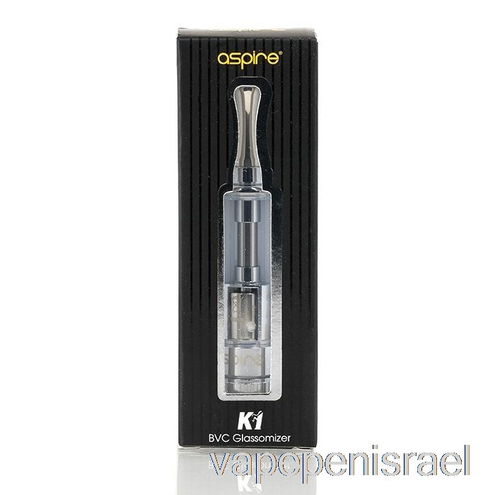 חד פעמי Vape Israel Aspire K1 Glassomizer Bvc טנק שחור